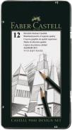 Komplet ołówków Faber-Castell 12szt opakowanie metalowe DESIGN