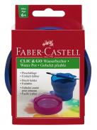 Kubek na wodę Faber-Castell Click&Go niebieski