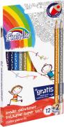 Kredki ołówkowe Fiorello 12kol Super Soft 