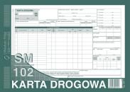 Karta drogowa SM-102 (samochód ciężarowy) numerowana A-4 801-1N
