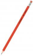 Ołówek Q-Connect HB z gumką czerwony 