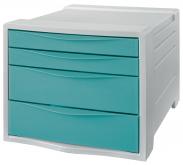 Pojemnik z 4 szufladami Esselte Colour'Breeze niebieski
