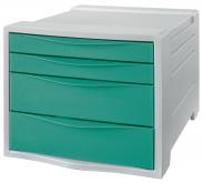 Pojemnik z 4 szufladami Esselte Colour'Breeze zielony