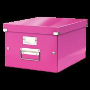 Pudełko do przechowywania A-4 LEITZ Click&Store Wow różowe