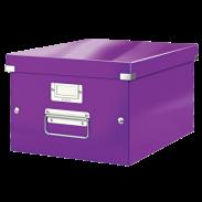 Pudełko do przechowywania A-4 LEITZ Click&Store Wow fioletowe 