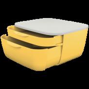 Pojemnik z 2 szufladami LEITZ Cosy żółty 