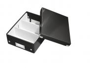 Pudełko do przechowywania z przegródkami LEITZ Click&Store Wow małe czarne 