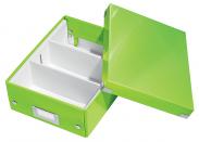 Pudełko do przechowywania z przegródkami LEITZ Click&Store Wow małe zielone 