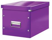 Pudełko do przechowywania uniwersalne LEITZ Click&Store Wow Cube L fioletowe 