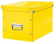 Pudełko do przechowywania uniwersalne LEITZ Click&Store Wow Cube L żółte 