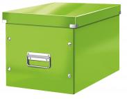 Pudełko do przechowywania uniwersalne LEITZ Click&Store Wow Cube L zielone
