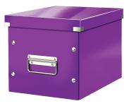 Pudełko do przechowywania uniwersalne LEITZ Click&Store Wow Cube M fioletowe 