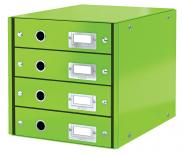 Pojemnik z 4 szufladami LEITZ Click&Store Wow zielony