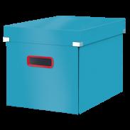 Pudełko do przechowywania w kształcie szcześcianu LEITZ Click&Store Cosy duże niebieskie 