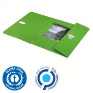 Teczka PP z 3 klapkami A-4 LEITZ Recycle z zapięciem zielona 