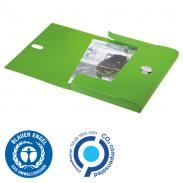 Teczka PP z 3 klapkami A-4 LEITZ Recycle z zapięciem zielona