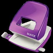 Dziurkacz LEITZ WOW 5008 do 30 kartek fioletowy