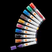 Markery suchościeralne NOBO Liquid Ink mix kol (10szt) 