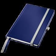 Notatnik A-5 80 kartek w kratkę w twardej oprawie LEITZ Style niebieski 