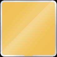 Tablica szklana magnetyczno-suchościeralna Leitz Cosy 450x450 mm żółta