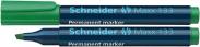 Marker permanentny SCHNEIDER Maxx 133 ze ściętą końcówką zielony