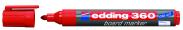 Marker suchościeralny EDDING 360 z okrągłą końcówką 1,5-3mm czerwony