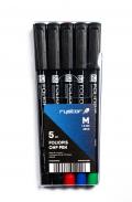Komplet foliopisów Rystor M 1,0mm (4kol) + 1 czarny gratis 