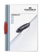 Skoroszyt A-4 z klipem DURABLE Swingclip do 30 kartek czerwony