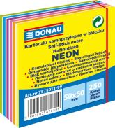 Notes samoprzylepny 50x50mm 250kart DONAU mix neon-pastel 