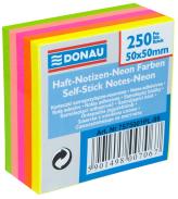 Notes samoprzylepny 50x50mm 250kart DONAU mix neon