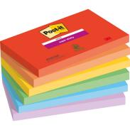 Notes samoprzylepny 76x127mm 6x90kart POST-IT Super Sticky Playful