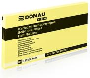 Notes samoprzylepny 76x127mm 100kart DONAU ECO jasnożółty