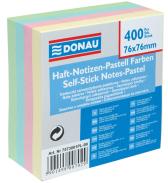 Notes samoprzylepny 76x76mm 400kart DONAU pastel mix