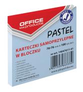 Notes samoprzylepny 76x76mm 100kart OFFICE PRODUCTS pastelowy niebieski 