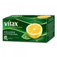 Herbata VITAX a'20 torebek Zielona Cytrynowa