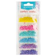 Confetti sypkie STARPAK 6 kolorów pastelowych po 2g