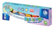 Farby plakatowe ASTRA 12 pastelowych kolorów po 20ml 