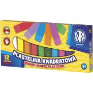 Plastelina kwadratowa ASTRA 12 kolorów 