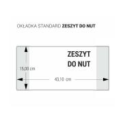 Okładka na zeszyt do nut A-5 h=15cm bezbarwne zakładki 