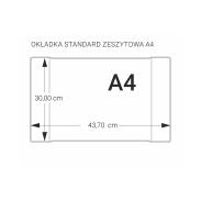 Okładka podręcznikowa A-4 h=30 bezbarwne zakładki  (2)