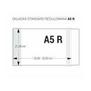 Okładka podręcznikowa A-5 regulowana h=21,2 bezbarwne zakładki 