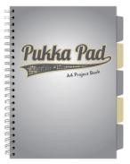 Kołozeszyt A-4 100 kartek w kratkę Pukka Pad 5 przekładek Grey Design