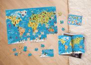 Puzzle INTERDRUK 250 elementów Kids 5 World Map