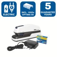 Zszywacz elektryczny RAPID OPTIMA Grip do 20 kartek biały 