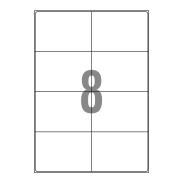 Etykiety samoprzylepne 105x74=8 BIURO PLUS op=100 ark 