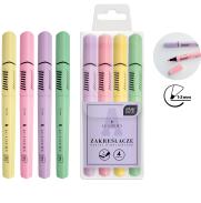  Komplet zakreślaczy INTERDRUK ACADEMY Pastel 4 kolory 