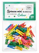 Klamerki kolorowe drewniane do dekoracji INTERDRUK (50szt) (1)