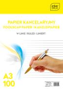 Papier kancelaryjny A-3 100 kartek w linię INTERDRUK  (1)