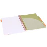 Kołobrulion A-4 100 kartek w kratkę 5 zakładek STRIGO Tropiki Małpki (2)