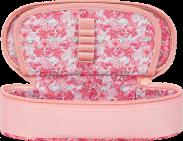 Piórnik etui owalne bez wyposażenia OXFORD Flowers pomarańczowy  (3)